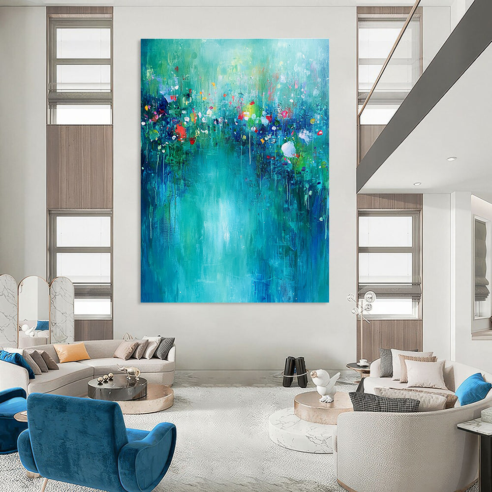 Dreamy Floral Riverbank for Romantic Garden Party Space & Feminine Home Office STSC274