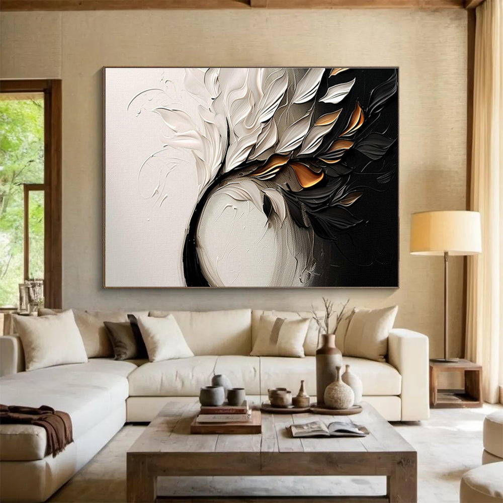 3D Leaf & Flower Art for Elegant Home Entryways DLZ3132