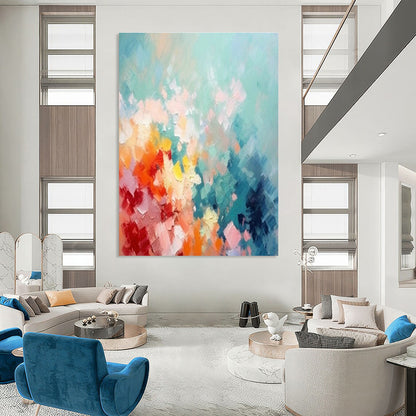 Colorful Abstract Art for Family - Friendly Community Center & Art - Loving Playroom DLZ1928