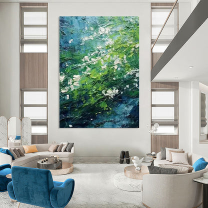 Textured Greenery Art for Botanical Conservatory & Rustic Bed and Breakfast DLZ1411
