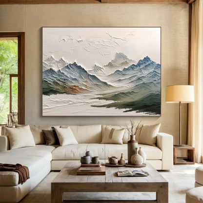 Colorful Mountain Relief Art for Eclectic Home Office DLZ2846