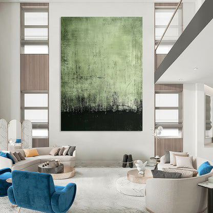 Green and Black Textured Abstract for Industrial - Chic Café & Art Gallery Foyer STSC398