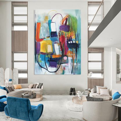 Colorful Abstract Composition for Design Studio & Trendy Boutique STSC823