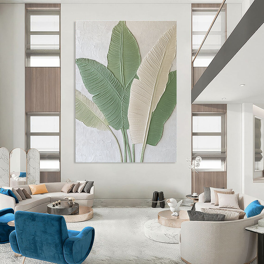 Tropical Relief Art for Beach House & Jungle - Themed Café STSC001