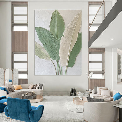 Tropical Relief Art for Beach House & Jungle - Themed Café STSC001