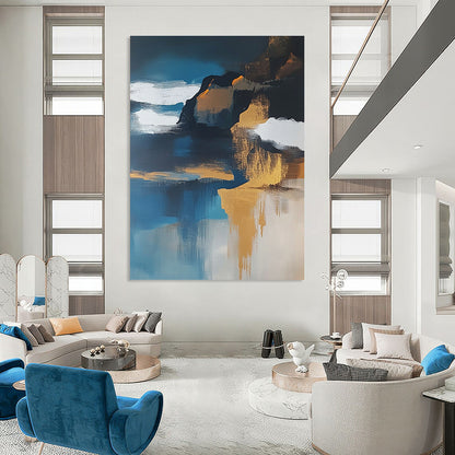 Abstract Coastal Cliff for Nautical - Themed Living Room & Beachside Café STSC651