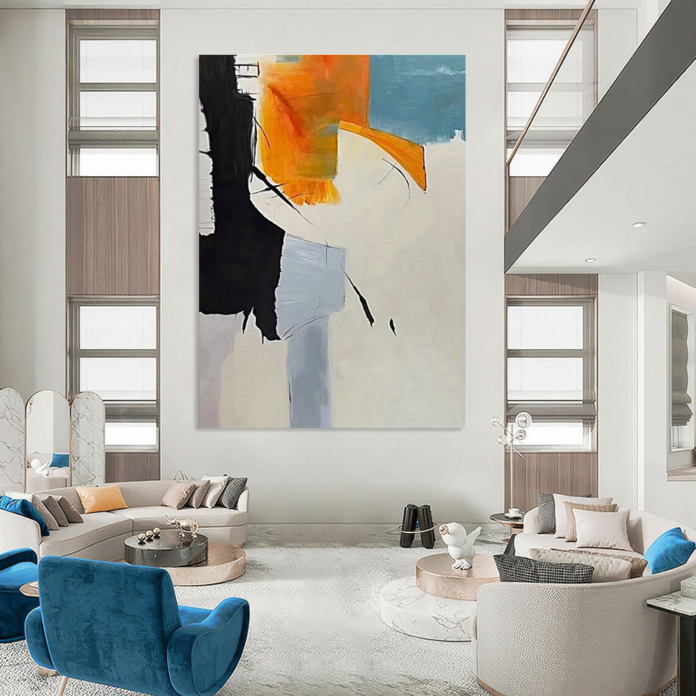 Color Block Abstract Art for Living Room & Office DLZ0319