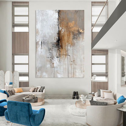 Textured Gray and Brown Abstract for Industrial - Chic Loft & Minimalist Gallery STSC591