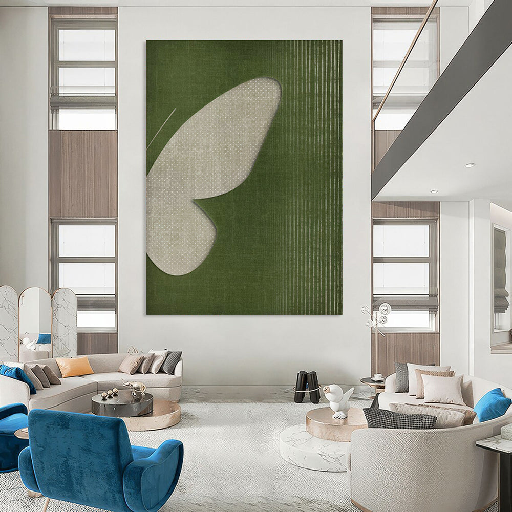 Minimalist Butterfly Art for Japandi Bedroom & Minimalist Retail Display DLZ1377