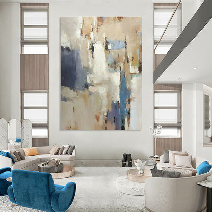 Soft - Toned Abstract Art for Living Room & Study DLZ0501