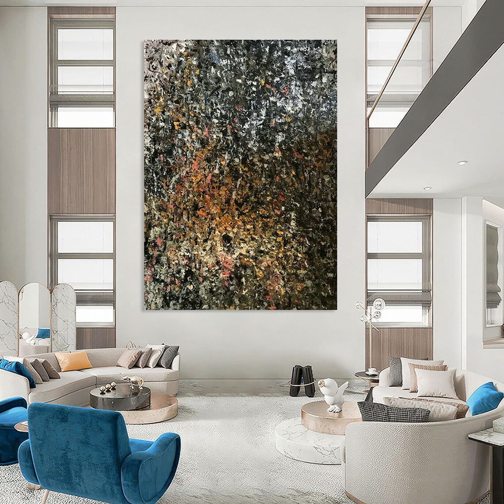 Colorful Textured Abstract Art for Bohemian - Inspired Home & Vibrant Art Café DLZ0758