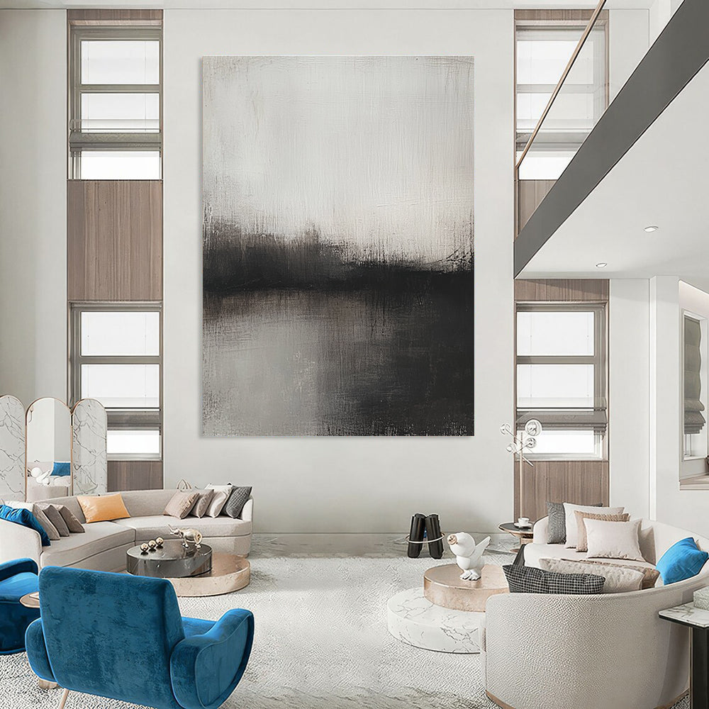 Dark Monochrome Horizon Art for Gothic - Style Study & Private Art Gallery STSC127
