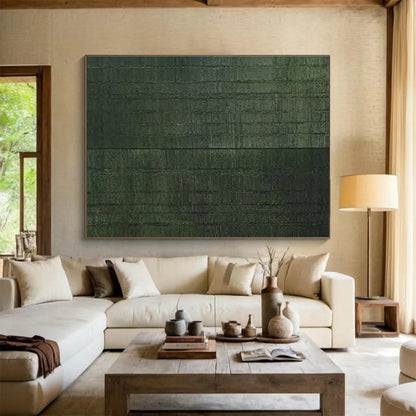 Textured Dark Green Abstract for Forging a Nature - Connected Library Sanctuary DLZ3040