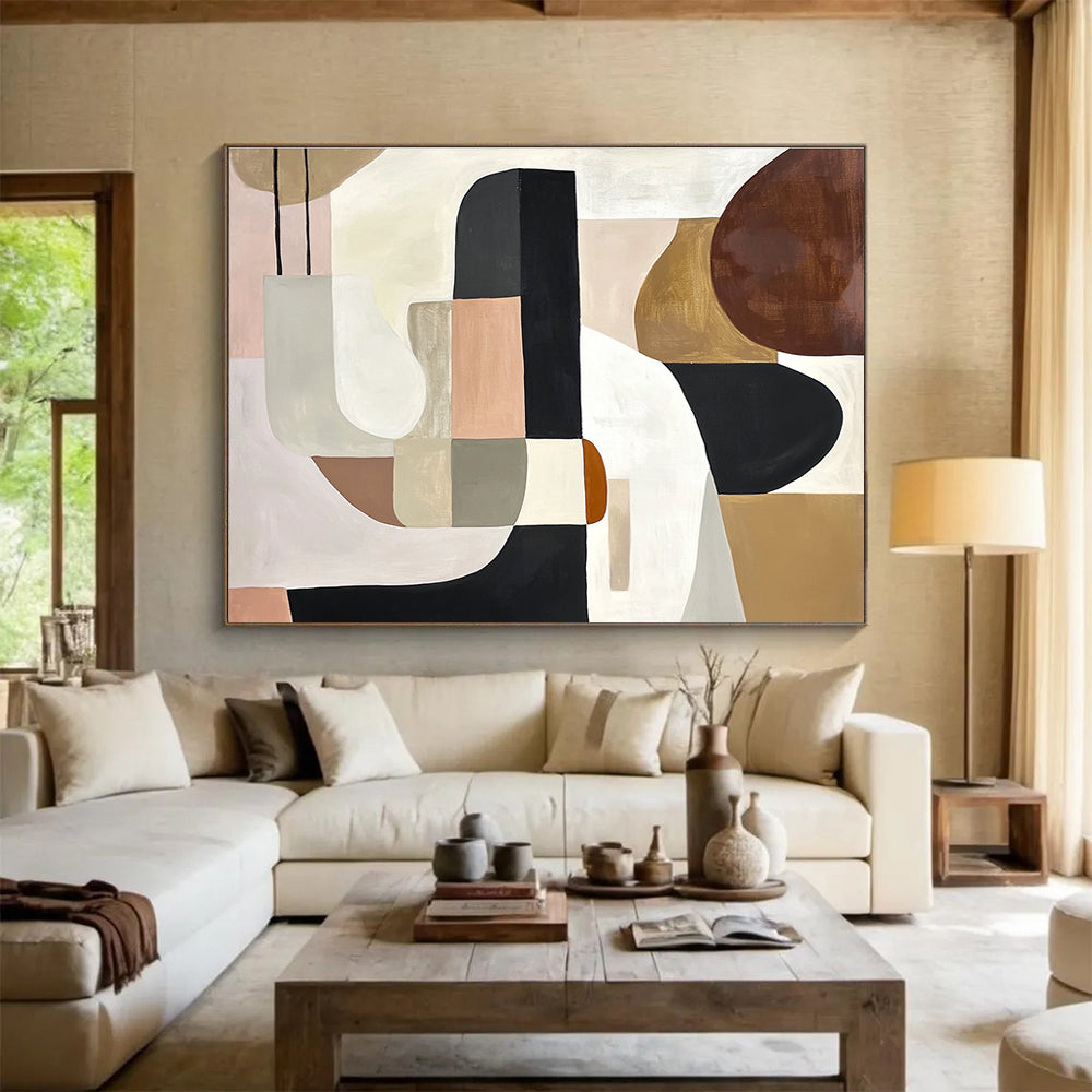 Geometric Shape Abstract Art for Contemporary Living Room & Design Studio SC352