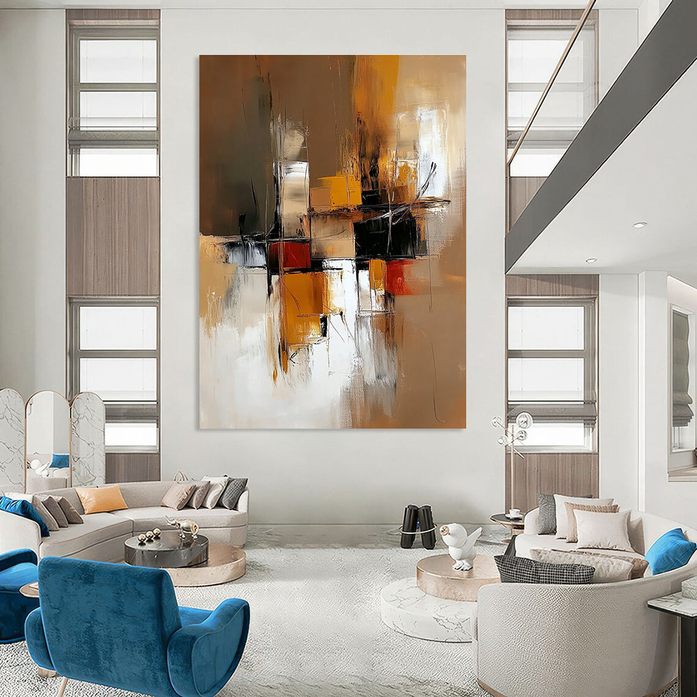 Geometric Abstract Composition for Modern Office & Architectural - Inspired Home STSC648