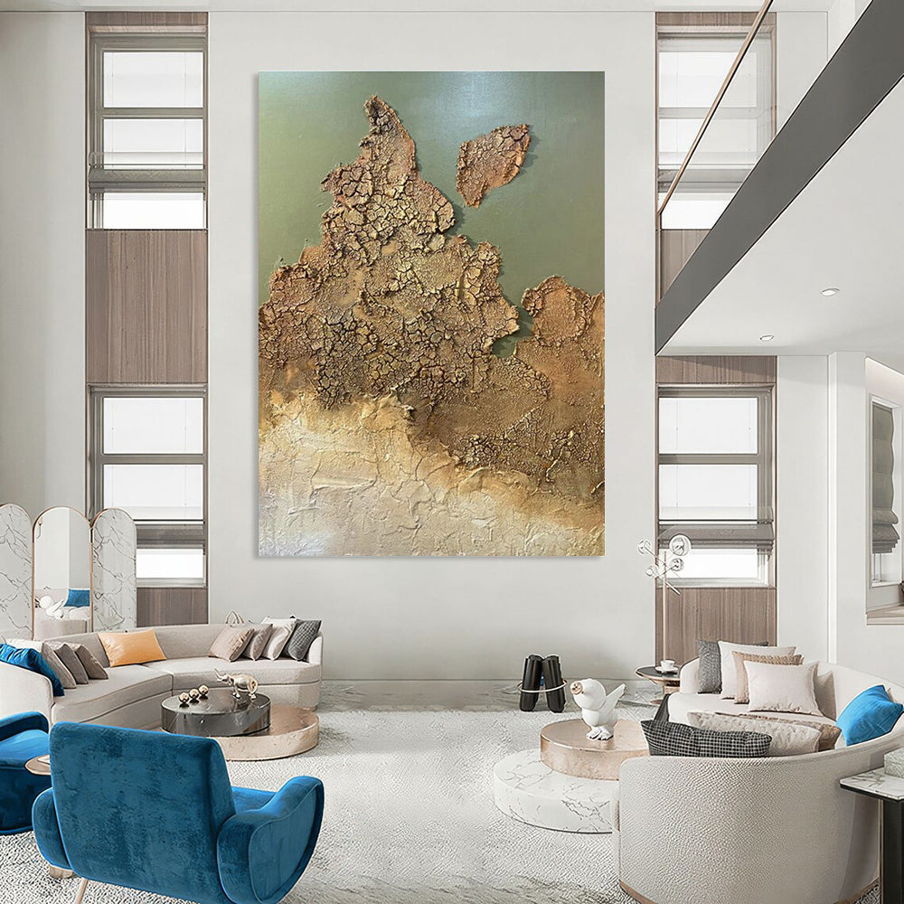 Textured Earth - like Abstract Art for Geology Museum Café & Nature - Themed Art Gallery DLZ2209