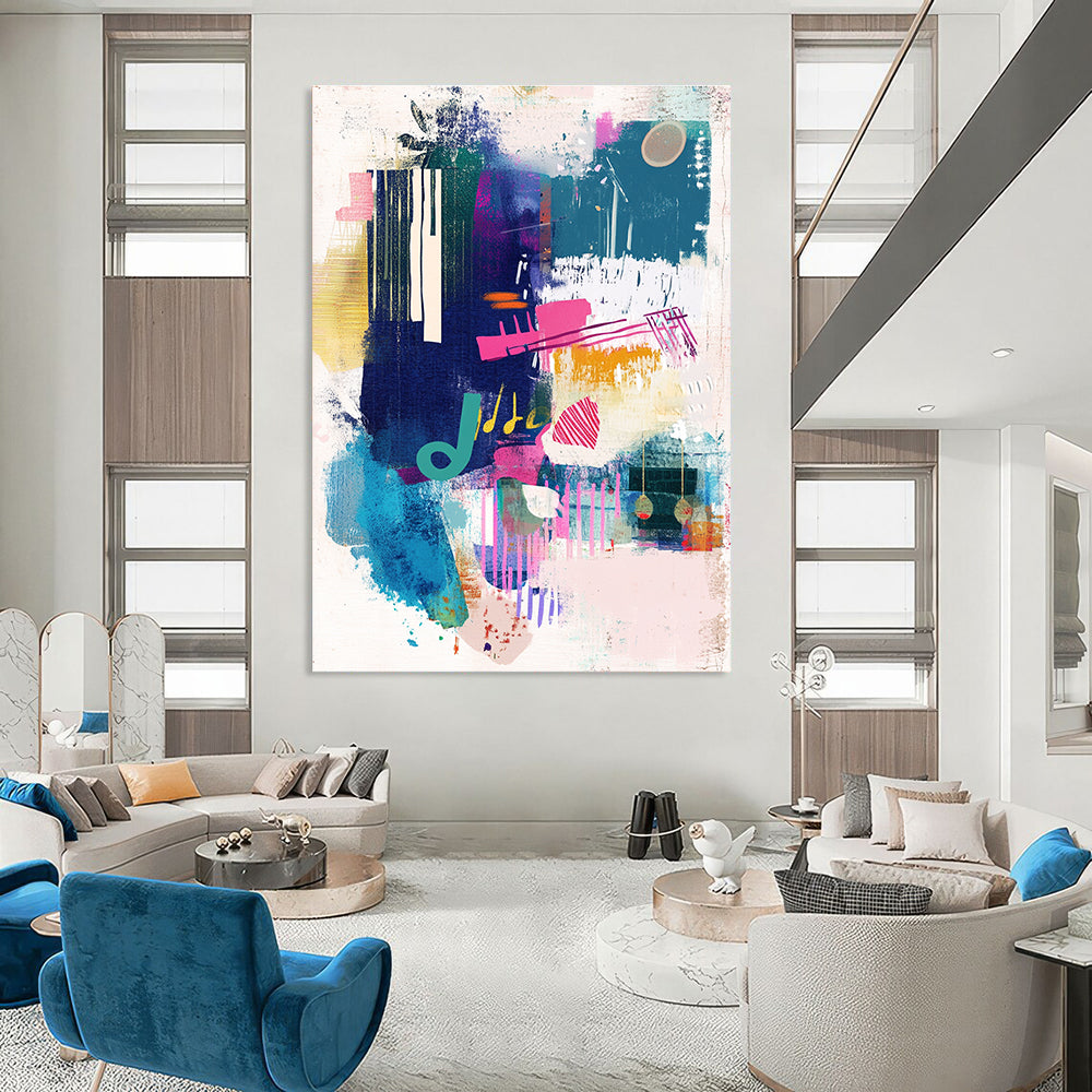 Music - Inspired Abstract for Creative Music Studio & Trendy Café STSC560