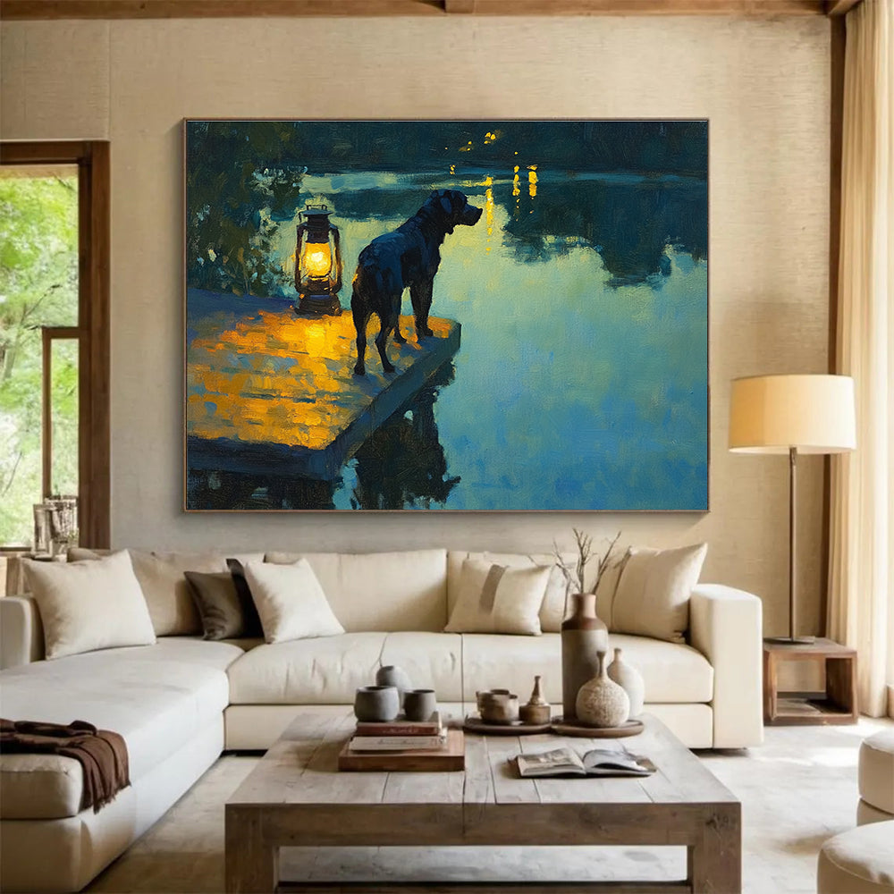 Heartwarming Pet Art for Lakeside Home & Pet - Friendly Pub SC597