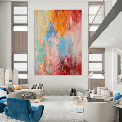 Colorful Abstract Art for Creative Café Communal Dining Walls DLZ0029