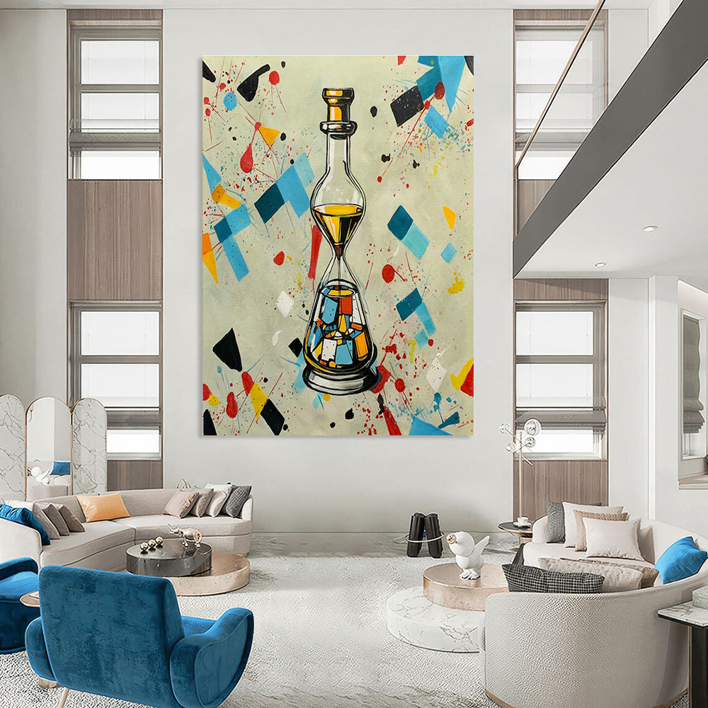Creative Bottle - Shaped Abstract Art for Artistic Bar & Eclectic Home Living Room DLZ1594