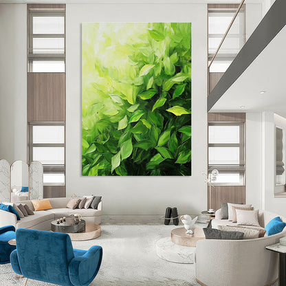 Lush Green Leaves Art for Nature - Themed Home Conservatory & Eco - Friendly Office STSC1051