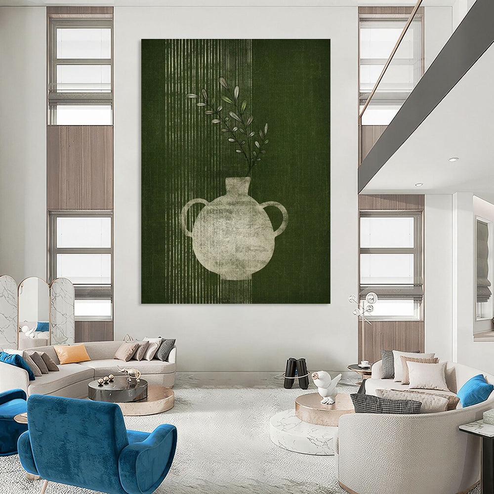Nature - Inspired Vase Art for Scandinavian Kitchen & Bohemian Dining Nook DLZ1383