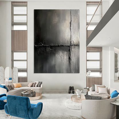 Black Abstract Minimalism for Luxury Spa Lounge & Sophisticated Home Theater STSC425