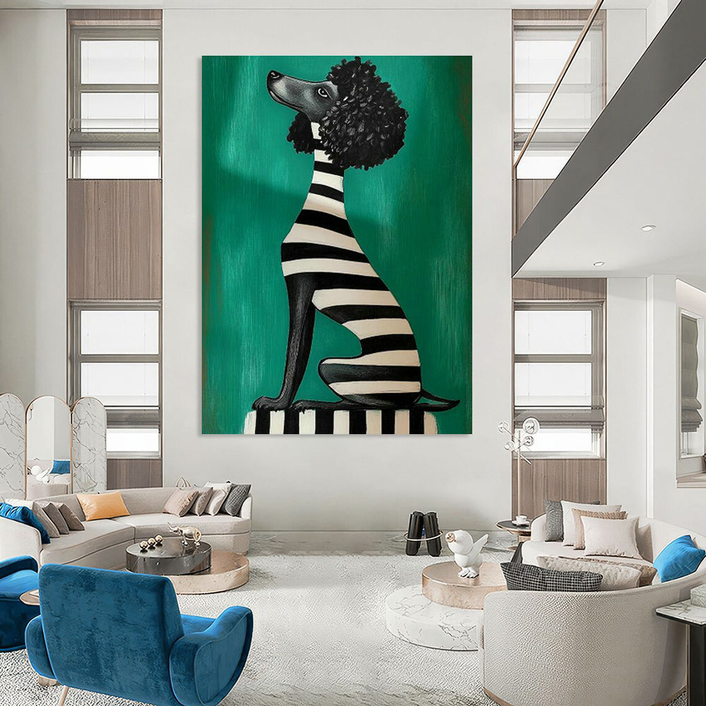 Poodle Art for Playful Home Pet Corner Decor DLZ0216