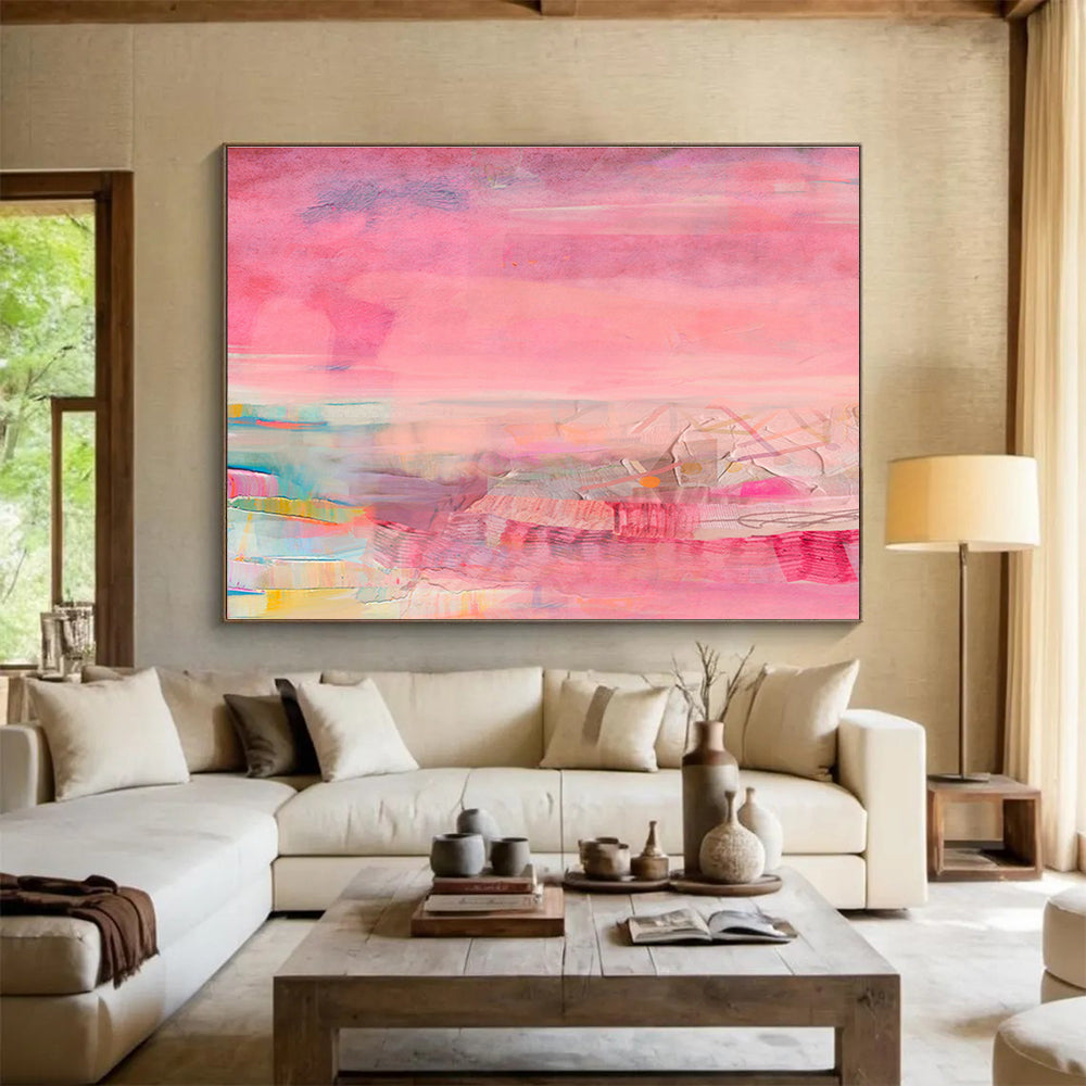 Pink - Purple Romantic Abstract Art for Dreamy Dressing Rooms DLZ2419