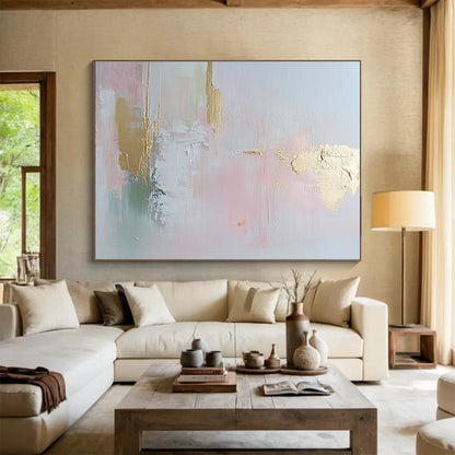 Pastel and Gold Abstract Art for Bridal Suite & Chic Boutique SC386
