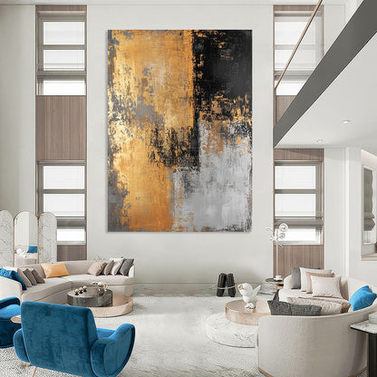 Gold and Black Abstract for Industrial - Chic Loft & High - End Boutique STSC576