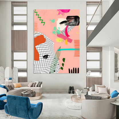 Playful Collage Art for Trendy Co - working Space & Urban Art Gallery DLZ0646