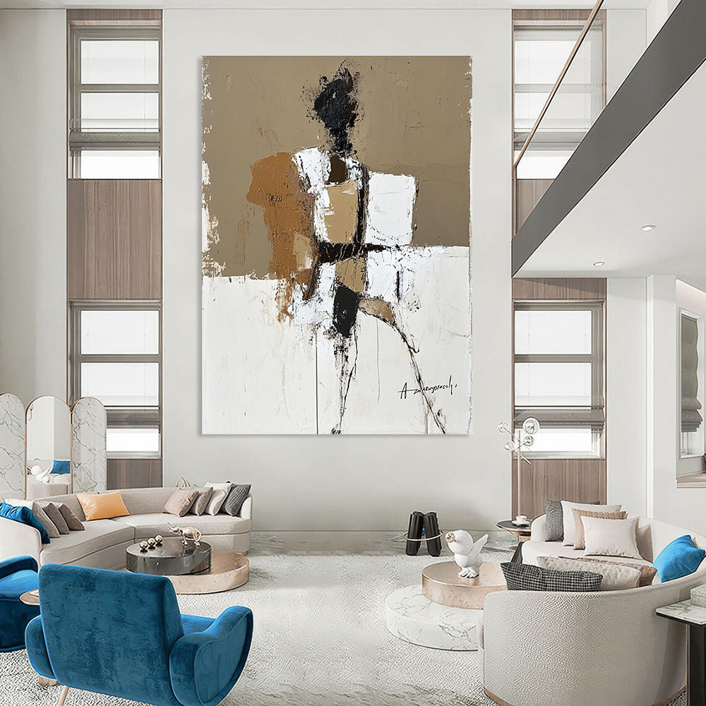 Abstract Figure with Boxes for Bohemian - Style Home & Art Gallery Café STSC388