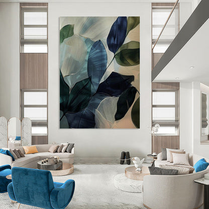 Transparent Leaf Art for Botanical - Themed Bathroom & Modern Conservatory DLZ0979