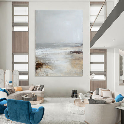 Minimalist Beach Scene for Serene Home Office & Coastal - Style Living Room STSC232