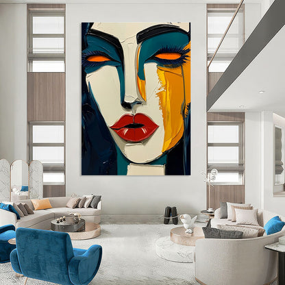 Expressive Abstract Face Art for Salon & Art Gallery STSC049