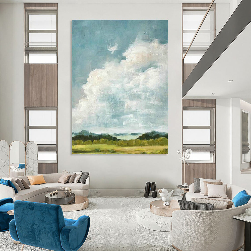 Cloud Landscape Oil Art for Country Home Kitchens DLZ0272