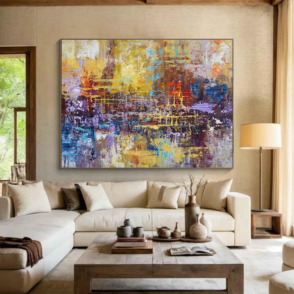 Colorful Urban Abstract Art for Creative Coworking Spaces DLZ2538
