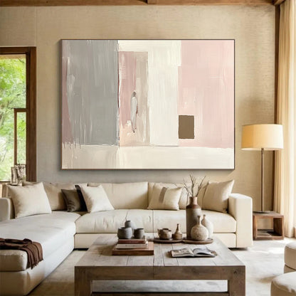 Pastel Geometric Figure Art for Scandinavian - Style Home & Girls' Bedroom SC223
