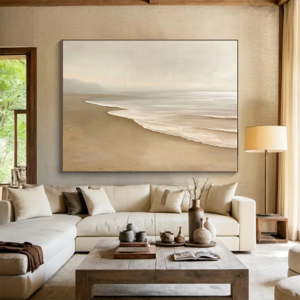 Minimalist Beach Art for Scandinavian - Style Home & Minimalist Art Gallery SC424