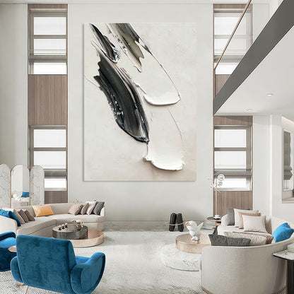 Gray - White Textured Art for Urban Loft & Neutral - Toned Gallery DLZ2369