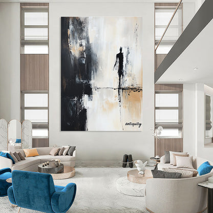 Silhouette Figure Abstract Art for Bedroom & Study STSC709