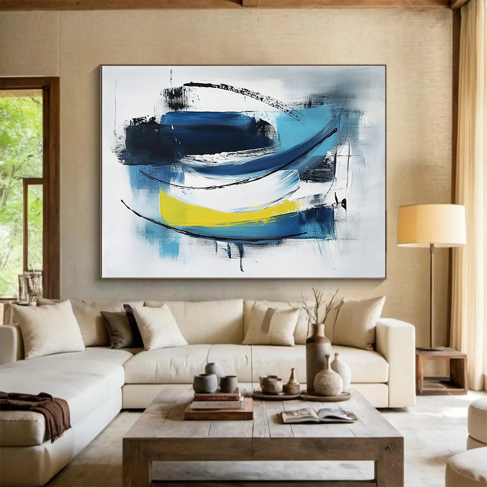 Abstract Boats in Color Art for Beach House & Art - Loving Marina SC033