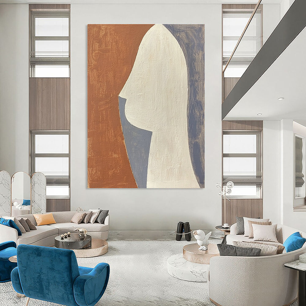 Minimalist Face Silhouette Art for Modern Home Office & Art - Inspired Bedroom STSC1370