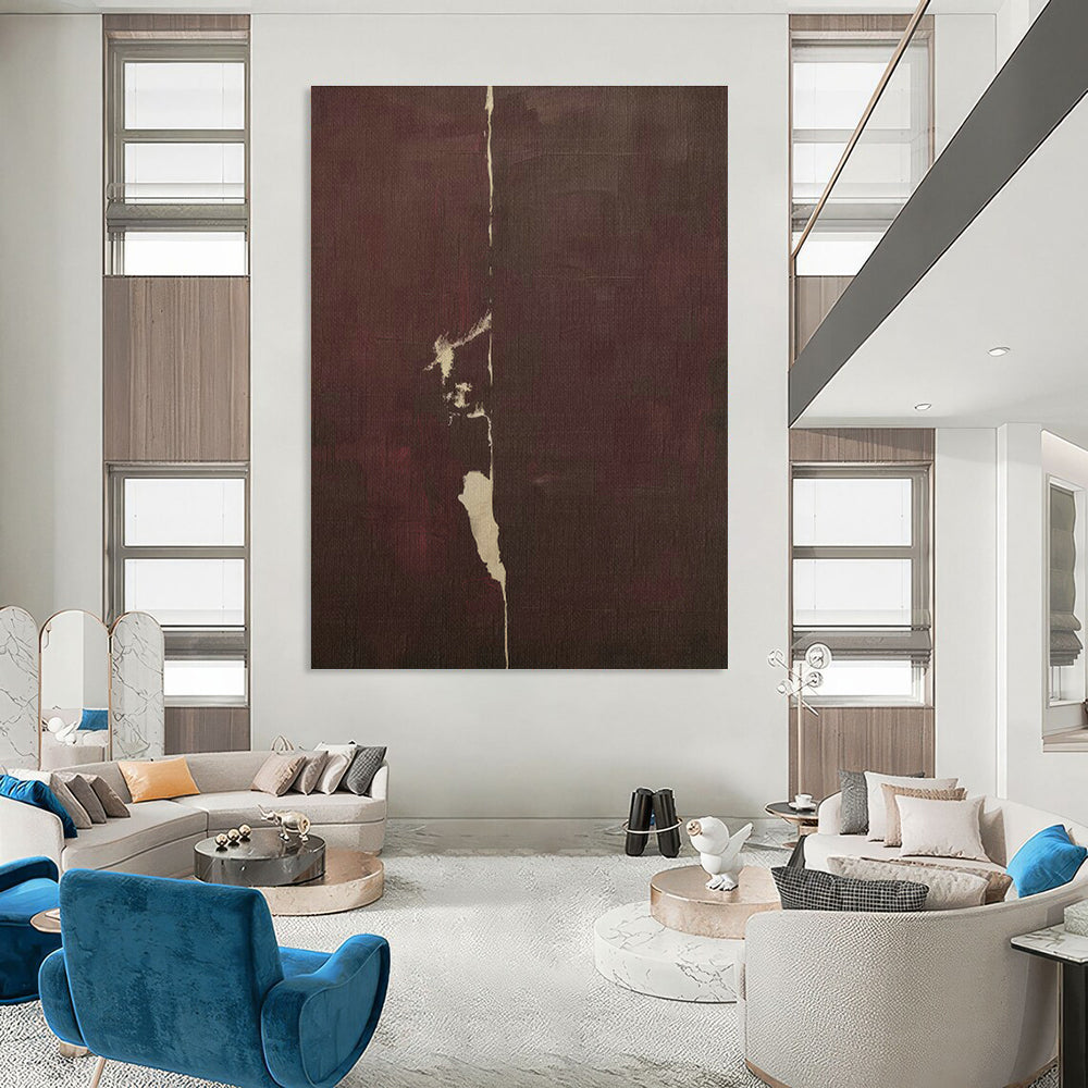 Dark Brown Abstract Art for Living Room & Hallway DLZ0405