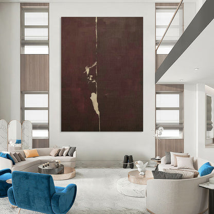 Dark Brown Abstract Art for Living Room & Hallway DLZ0405
