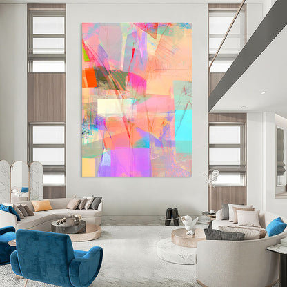 Colorful Abstract Collage for Creative Café & Vibrant Art Studio STSC543