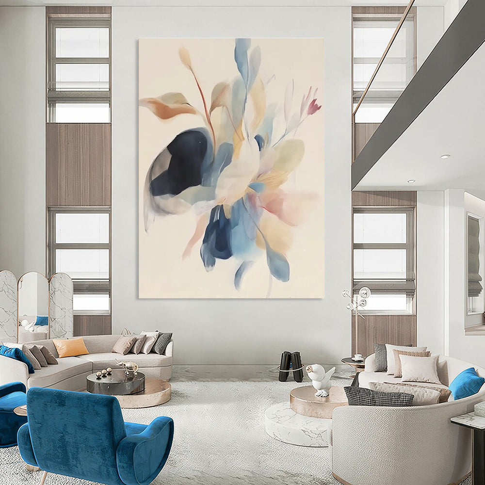 Light Color Floral Abstract for Romantic Bedroom & Elegant Tea Room STSC482