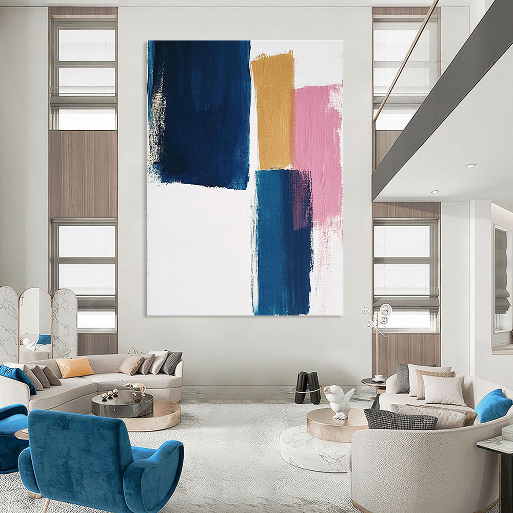 Colorful Abstract Blocks Art for Creative Studio & Playful Kids’ Room STSC1343