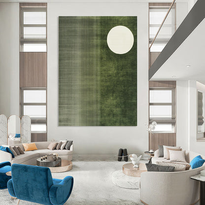 Green and White Geometric for Contemporary Office & Nature - Inspired Lounge STSC1251